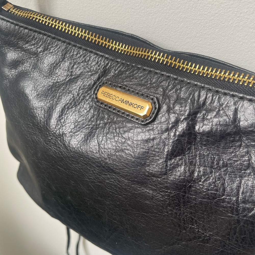 2010s Fringe accent Rebecca Minkoff Leather Gold Hardware 3 Zip
